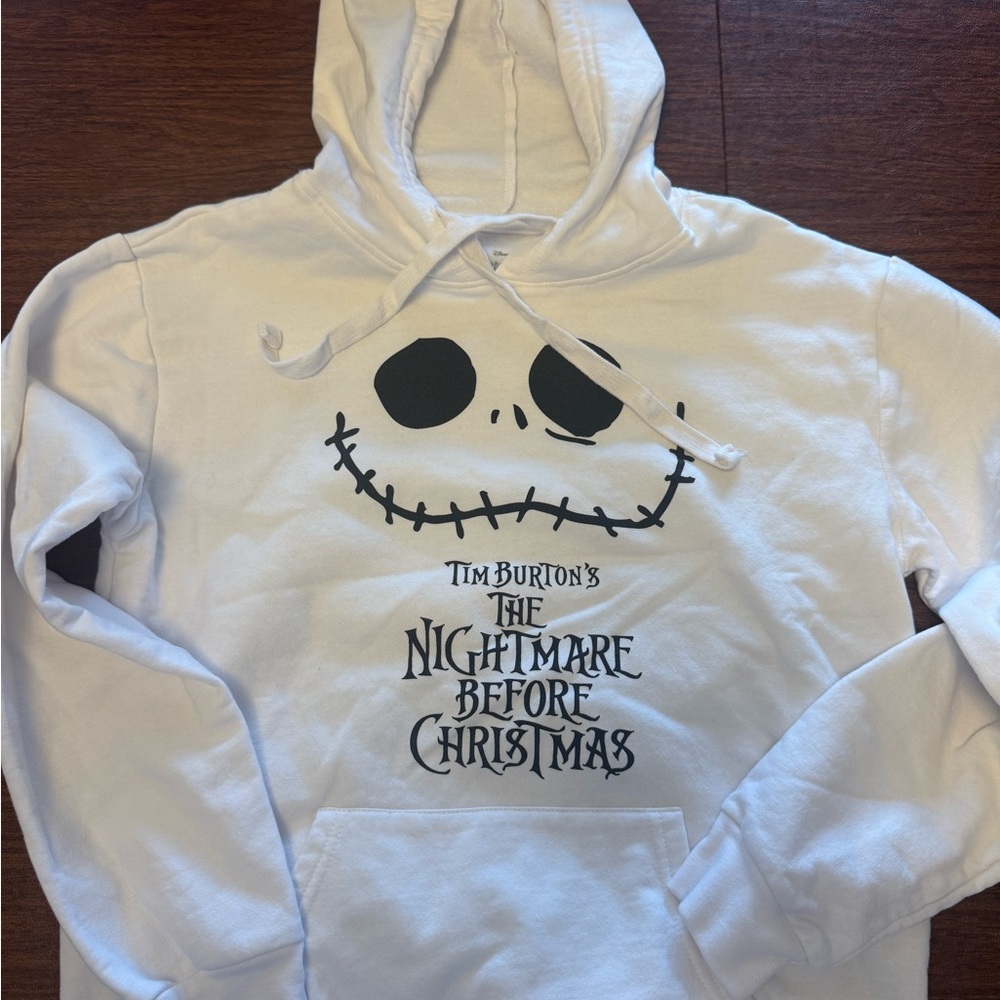The Nightmare Before Christmas White Hoodie